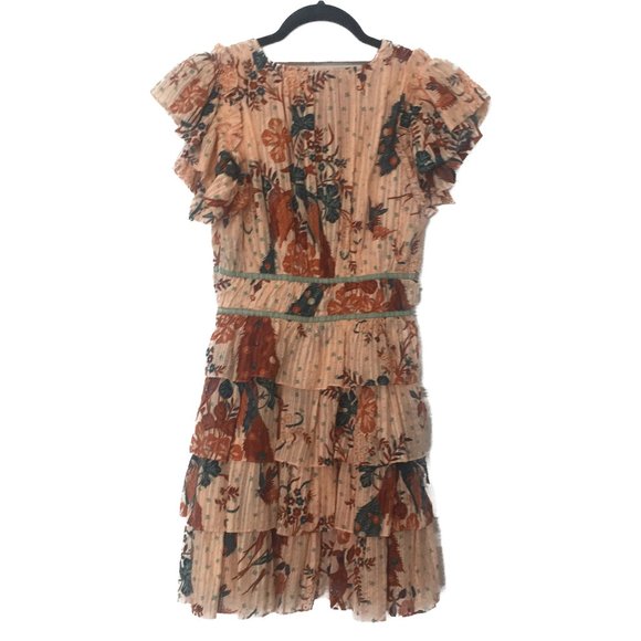 Ulla Johnson Marni Floral Print Ruffled Mini Dress in Size 2 - Picture 9 of 13